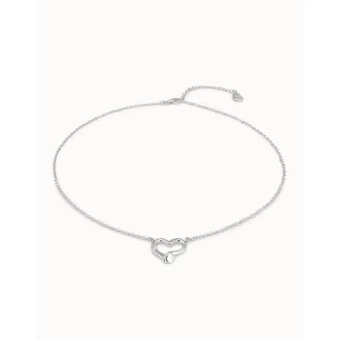 Straight To The Heart White Brass Topazs Necklace Unode50 Jewelry And Accessories