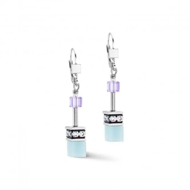 Swarovski Crystal Aqua Lilac Earrings 2838/20-2026 Coeur De Lion Jewellery