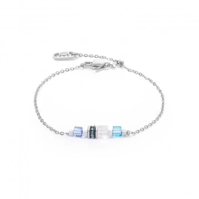 Swarovski Crystal Blue Silver Bracelet 5076/30-0717 Coeur De Lion Jewellery