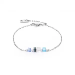 Swarovski Crystal Blue Silver Bracelet 5076/30-0717 Coeur De Lion Jewellery