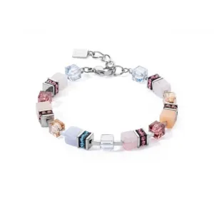 Swarovski Crystal Lightblue Beige Bracelet 3039/30-0738 Coeur De Lion Jewellery