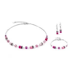 Swarovski Crystal Magenta Necklace 2800/10-0422 Coeur De Lion Jewellery