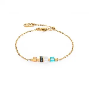 Swarovski Crystal Multicolour Gold Bracelet 5076/30-1516 Coeur De Lion Jewellery
