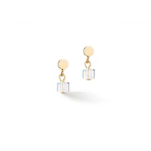 Swarovski Crystal Multicolour Green Ear Studs 4357/21-1505 Coeur De Lion Jewellery