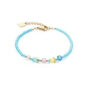 Swarovski Crystal Multicolour Turquoise Bracelet 4357/30-1506 Coeur De Lion Jewellery