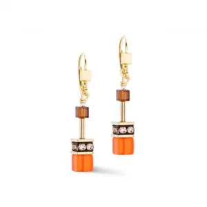 Swarovski Crystal Orange Brown Earrings 2838/20-0211 Coeur De Lion Jewellery