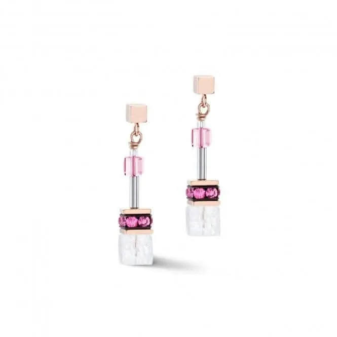 Swarovski Crystal Pink Earrings 3018/21-0400 Coeur De Lion Jewellery
