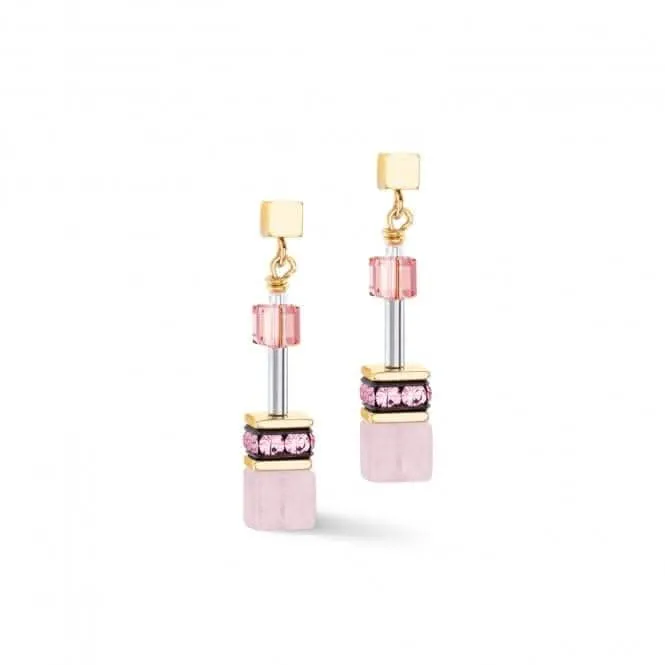 Swarovski Crystal Rose Orange Earrings 4905/21-1902 Coeur De Lion Jewellery