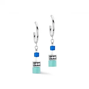 Swarovski Crystal Turquoise Ear Studs 4715/21-0600 Coeur De Lion Jewellery