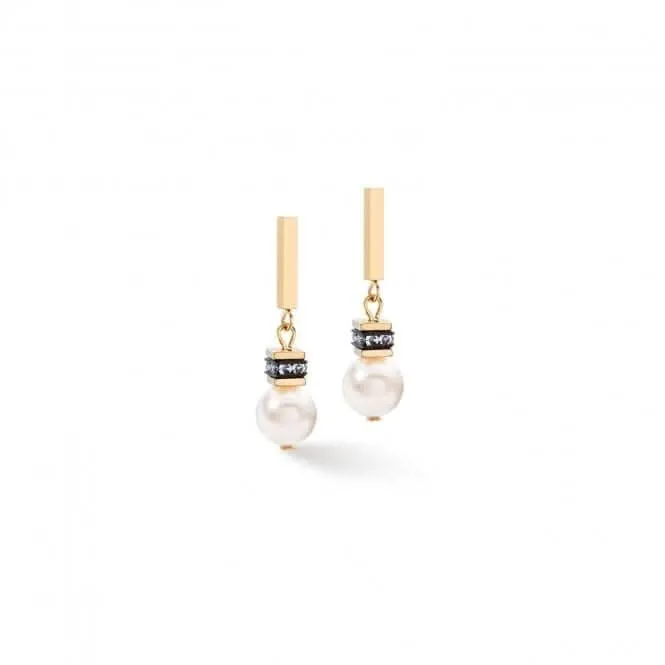 Swarovski Crystal White Gold Ear Studs 4081/21-1416 Coeur De Lion Jewellery