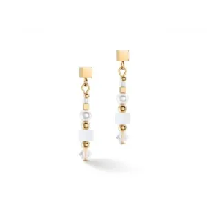 Swarovski Crystal White Gold Earrings 4355/21-1416 Coeur De Lion Jewellery