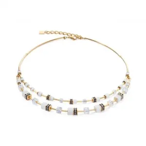 Swarovski Crystal White Gold Necklace 2810/10-1416 Coeur De Lion Jewellery