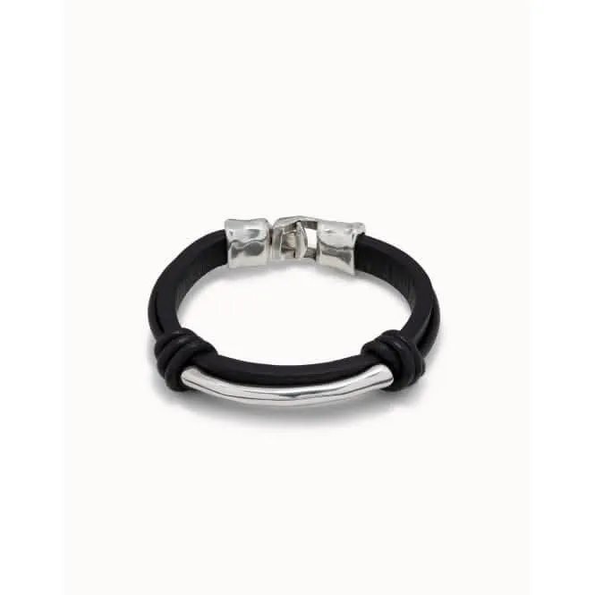 That'S It Silver Leather Bracelet Unode50 Jewelry And Accessories