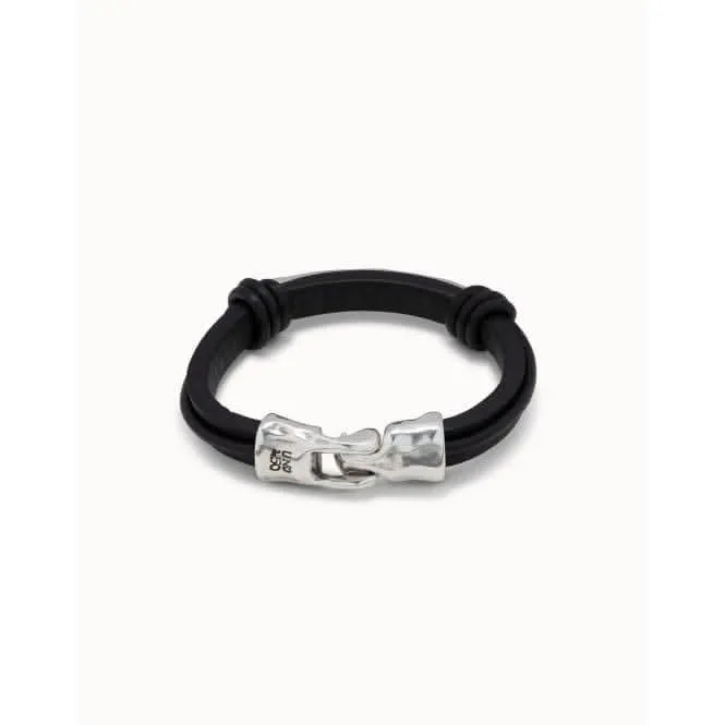 That'S It Silver Leather Bracelet Unode50 Jewelry And Accessories