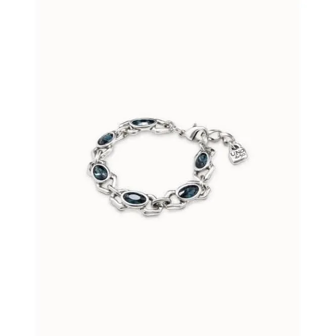 The Queen Blue Faceted Crystal Bracelet Unode50 Jewelry And Accessories