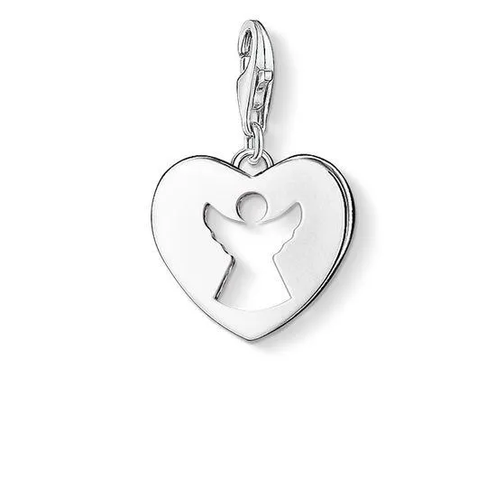 Thomas Sabo Jewellery Thomas Sabo Charm Club Sterling Silver Guardian Angel Heart Charm