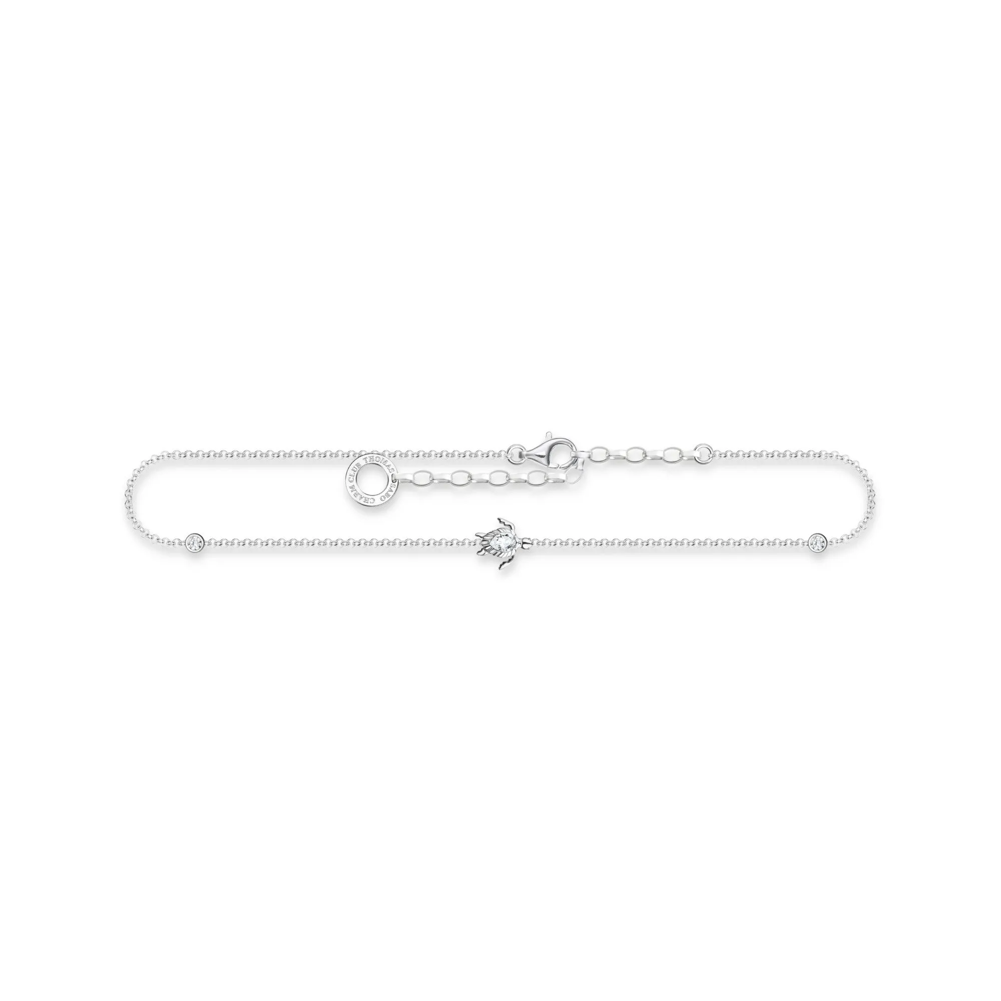 Thomas Sabo Jewellery Thomas Sabo Charm Club Sterling Silver Turtle Anklet