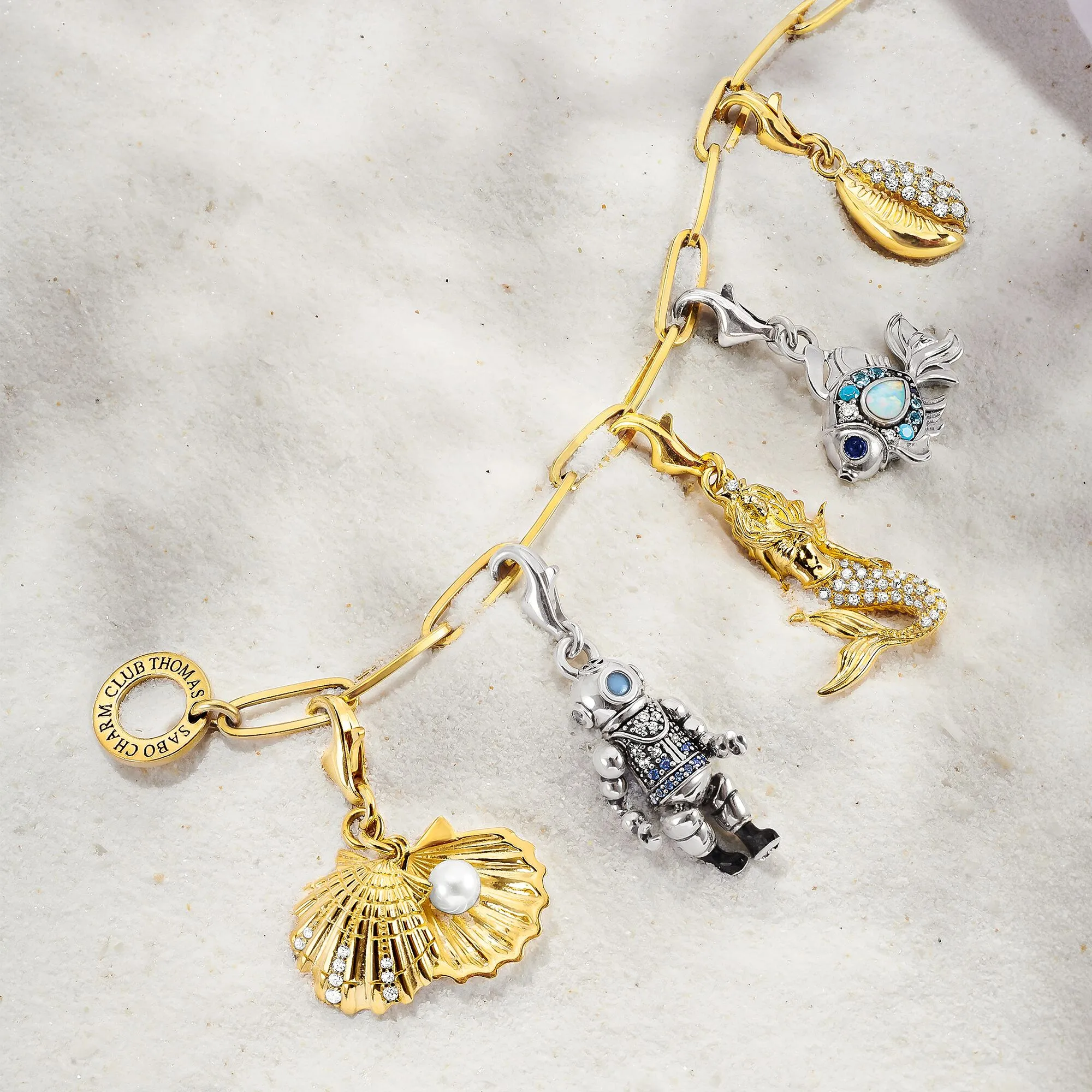 Thomas Sabo Jewellery Thomas Sabo Charm Club Yellow Gold Charm Bracelet