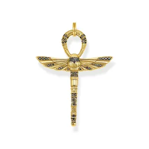 Thomas Sabo Jewellery Thomas Sabo Gold Plated Sterling Silver Egyptian Cross Pendant
