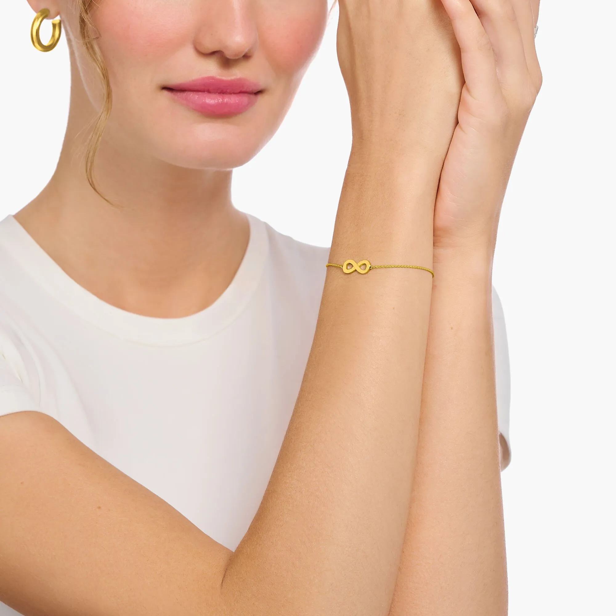 Thomas Sabo Jewellery Thomas Sabo Gold Plated Sterling Silver Infinity Bracelet