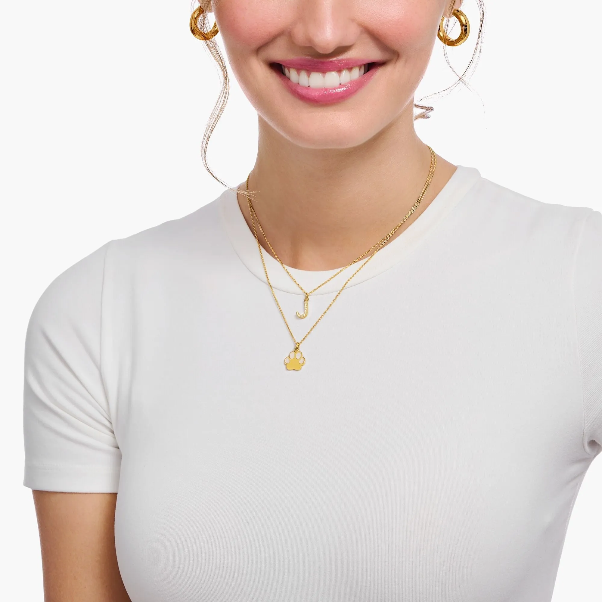 Thomas Sabo Jewellery Thomas Sabo Gold Plated Sterling Silver Letter S Necklace