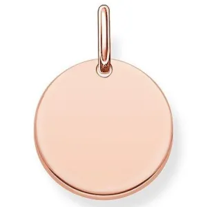 Thomas Sabo Jewellery Thomas Sabo Love Bridge Rose Gold Disc Pendant D