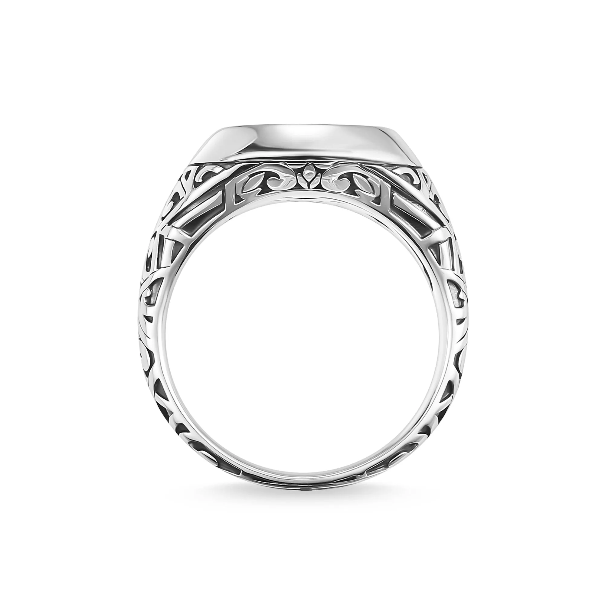 Thomas Sabo Jewellery Thomas Sabo Rebel At Heart Sterling Silver Black Onyx Signet Ring