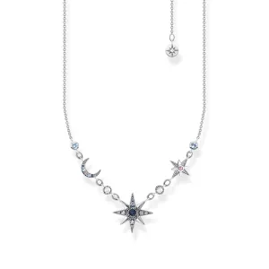 Thomas Sabo Jewellery Thomas Sabo Royalty Sterling Silver Star and Moon Necklace