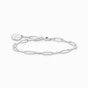 Thomas Sabo Jewellery Thomas Sabo Sterling Silver Charmista Member Charm Bracelet with White Coin