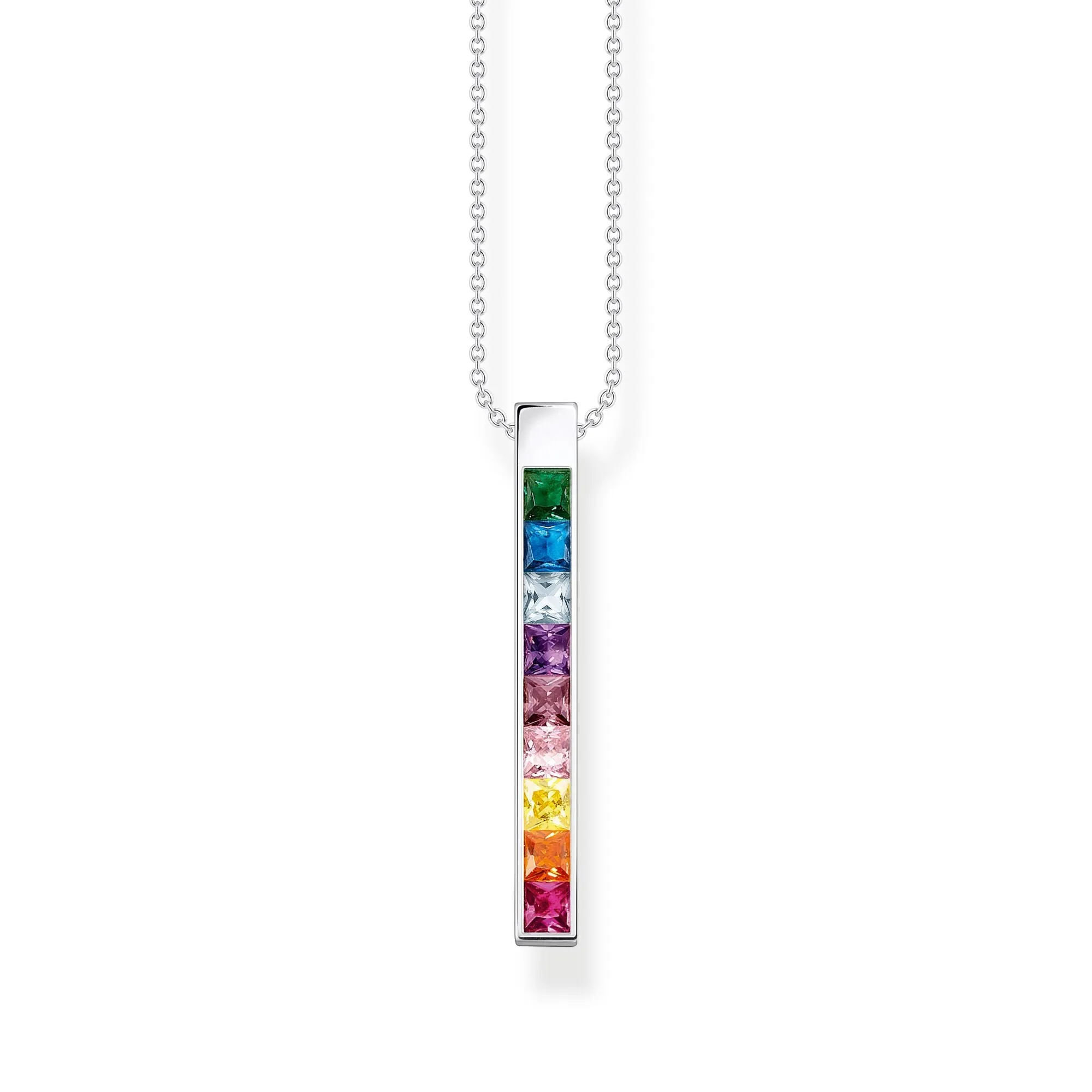 Thomas Sabo Jewellery Thomas Sabo Sterling Silver Colourful Stone Necklace
