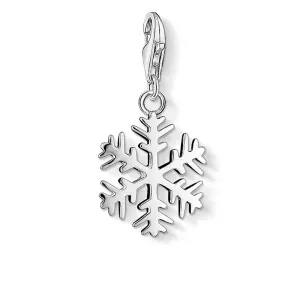 Thomas Sabo Silver Jewellery Sterling Silver Thomas Sabo Charm Club Snow Crystal