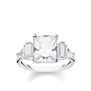 Thomas Sabo Silver Jewellery Sterling Silver thomas Sabo Magic Stone Zirconia ring