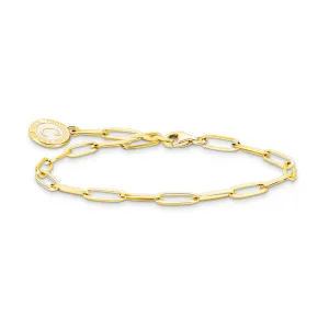 Thomas Sabo Silver Jewellery Thomas Sabo Gold Plated Sterling Silver Charmista Long Link 19cm Bracelet
