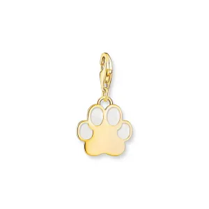 Thomas Sabo Silver Jewellery Thomas Sabo Gold Plated Sterling Silver Charmista Paw Print