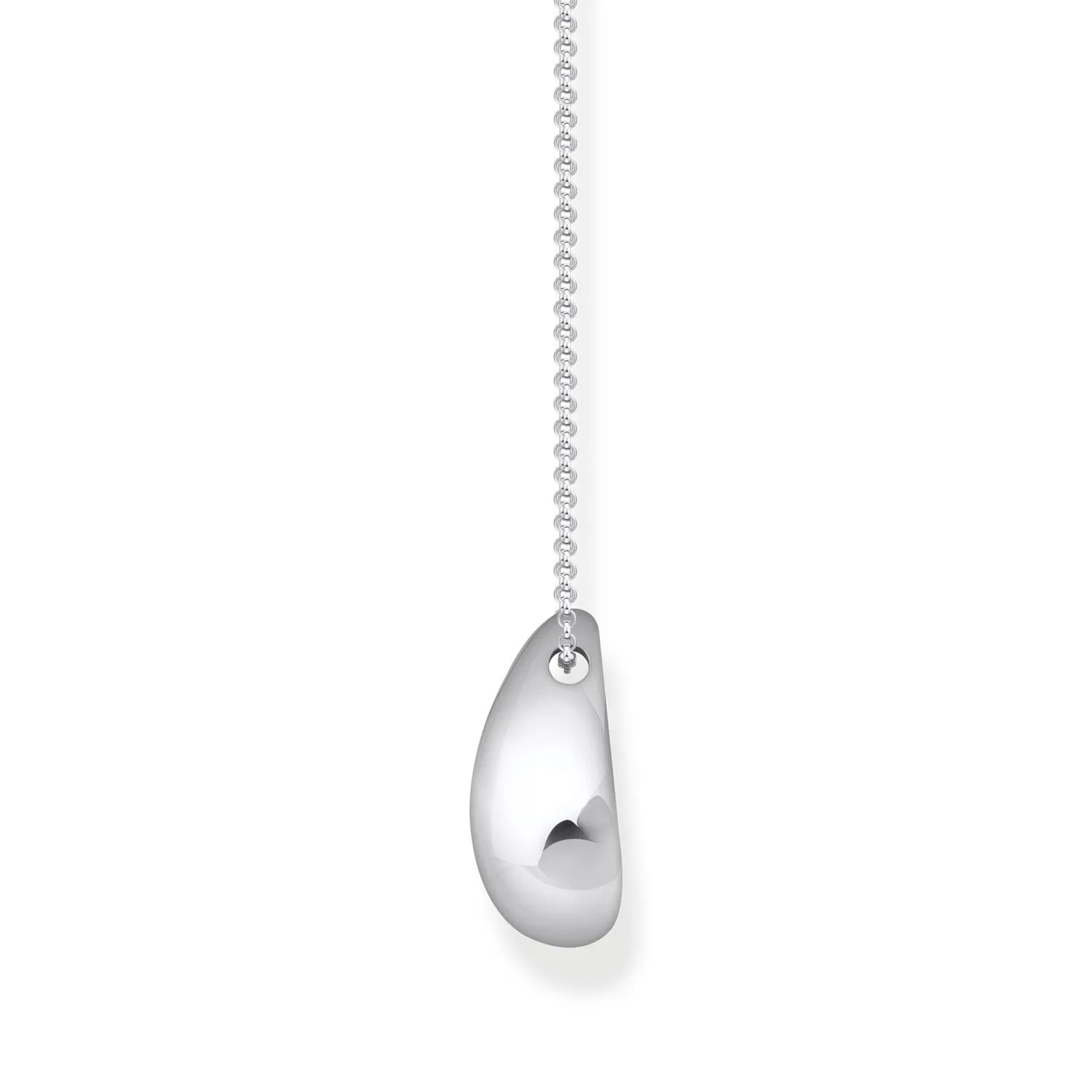 Thomas Sabo Silver Jewellery Thomas Sabo Sterling Silver Bold Organic Drop Pendant On 45-50cm Chain