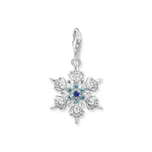 Thomas Sabo Silver Jewellery Thomas Sabo Sterling Silver Charm Club Snow Crystal Charm