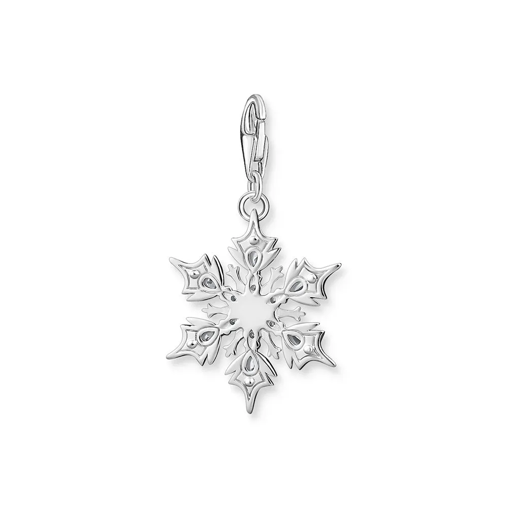 Thomas Sabo Silver Jewellery Thomas Sabo Sterling Silver Charm Club Snow Crystal Charm