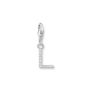 Thomas Sabo Silver Jewellery Thomas Sabo Sterling Silver Charmista CZ Letter "L" Charm