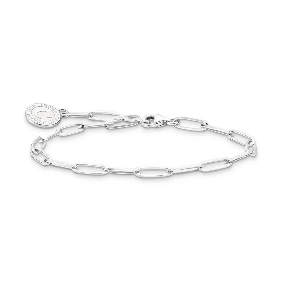 Thomas Sabo Silver Jewellery Thomas Sabo Sterling Silver Charmista Long Link 17cm Bracelet