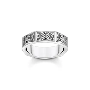 Thomas Sabo Silver Jewellery Thomas Sabo Sterling Silver Faceted Band Ring