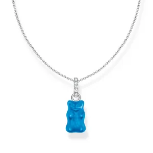 Thomas Sabo Silver Jewellery Thomas Sabo Sterling Silver Haribo Blue Blueberry Bear Pendant on 40-45cm Chain