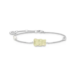 Thomas Sabo Silver Jewellery Thomas Sabo Sterling Silver Haribo pineapple White Bear 16-19cm Bracelet