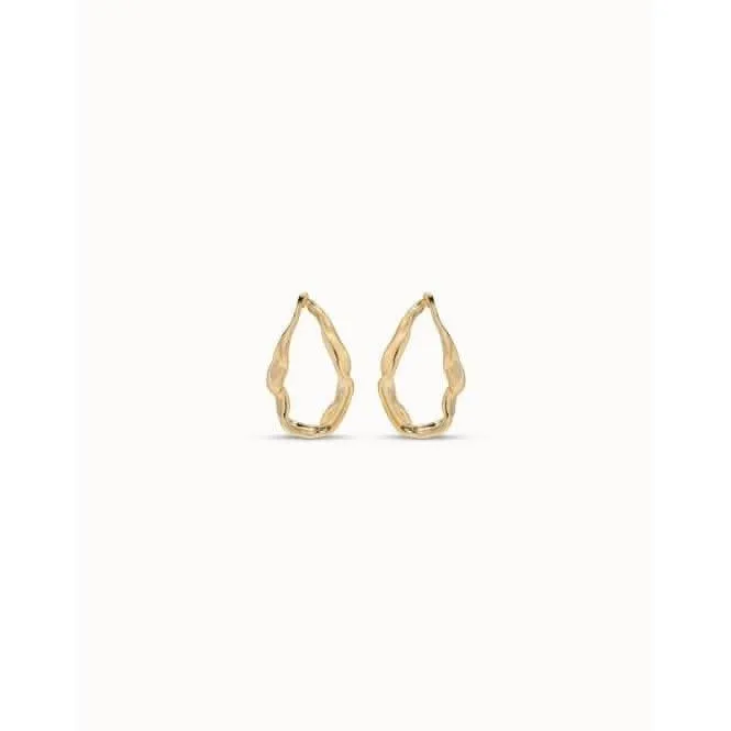 Tide Golden Metal Earrings PEN0627ORO0000U Unode50 Jewelry And Accessories