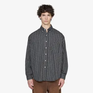Twill Tattersall Longsleeve Shirt Black