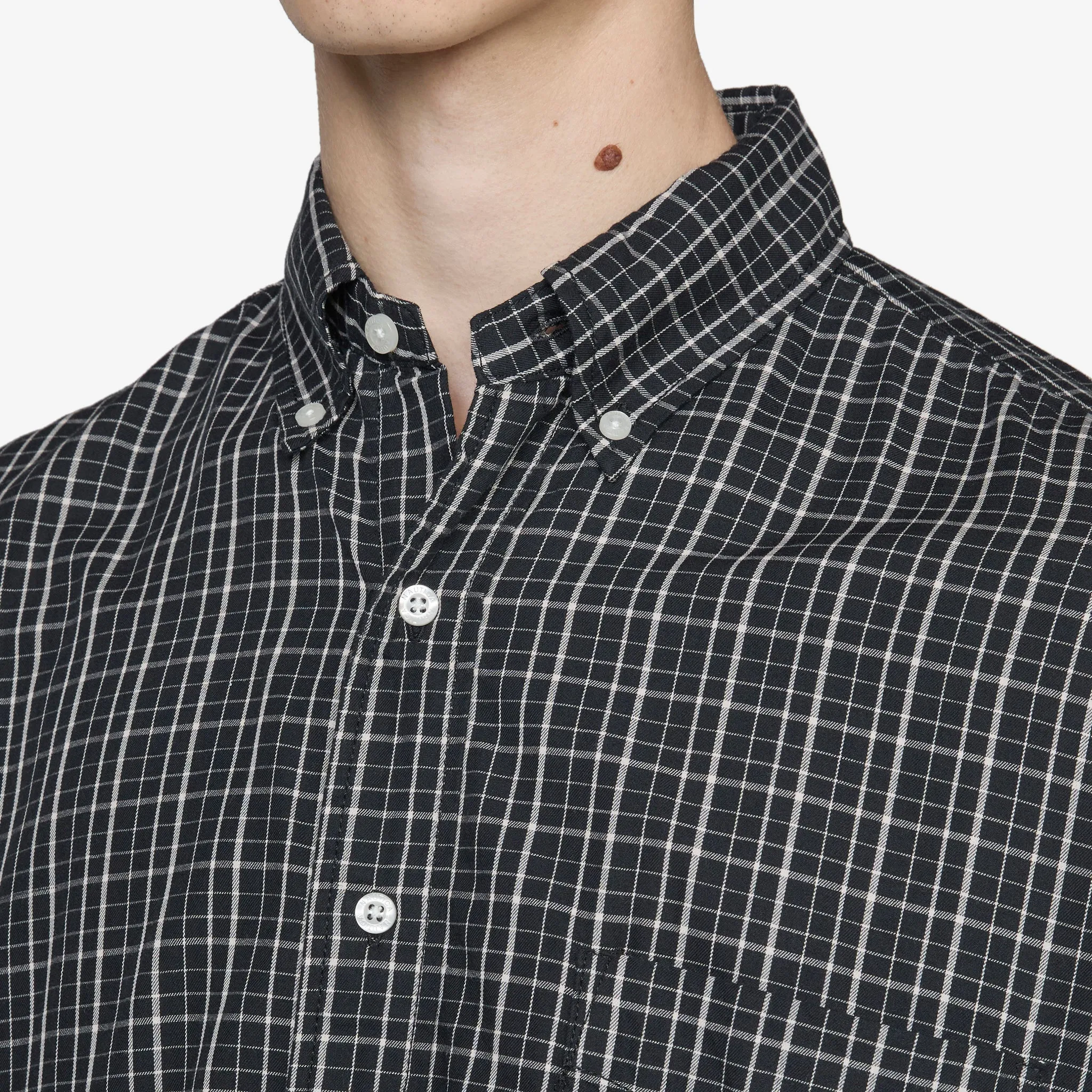 Twill Tattersall Longsleeve Shirt Black