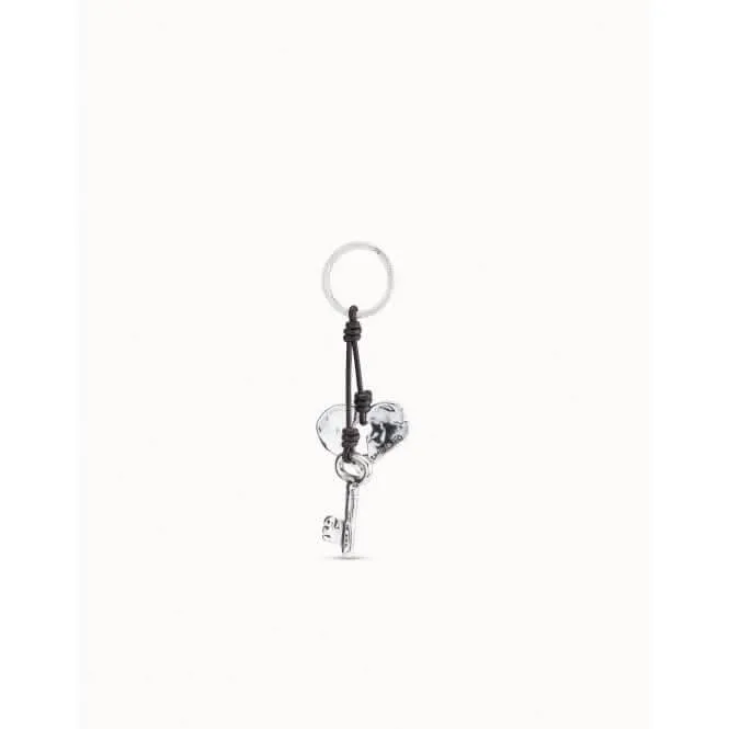 Two Peas In A Pod Silver Metal Key ring LLA0187MTLMAR0U Unode50 Jewelry And Accessories