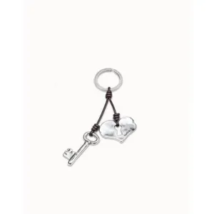 Two Peas In A Pod Silver Metal Key ring LLA0187MTLMAR0U Unode50 Jewelry And Accessories